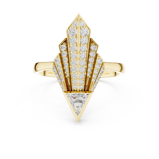 Celestial Arrow Diamond Ring