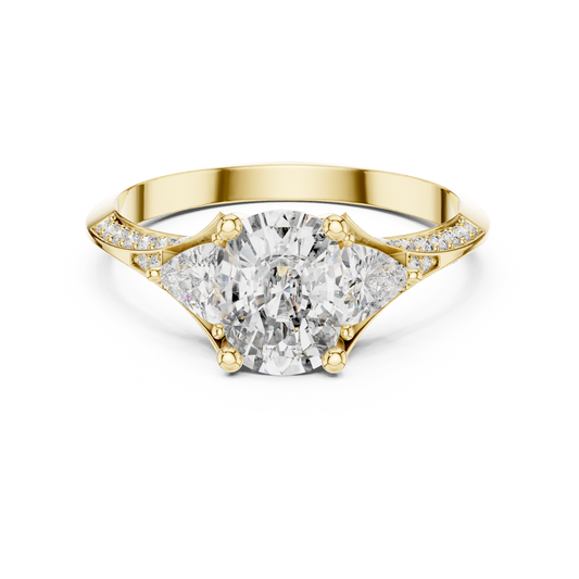 Oval Trillion Harmony Ring
