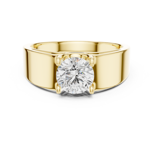 Classic Round Solitaire Diamond Ring
