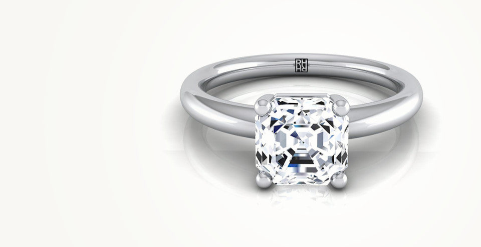 Asscher Cut Engagement Rings