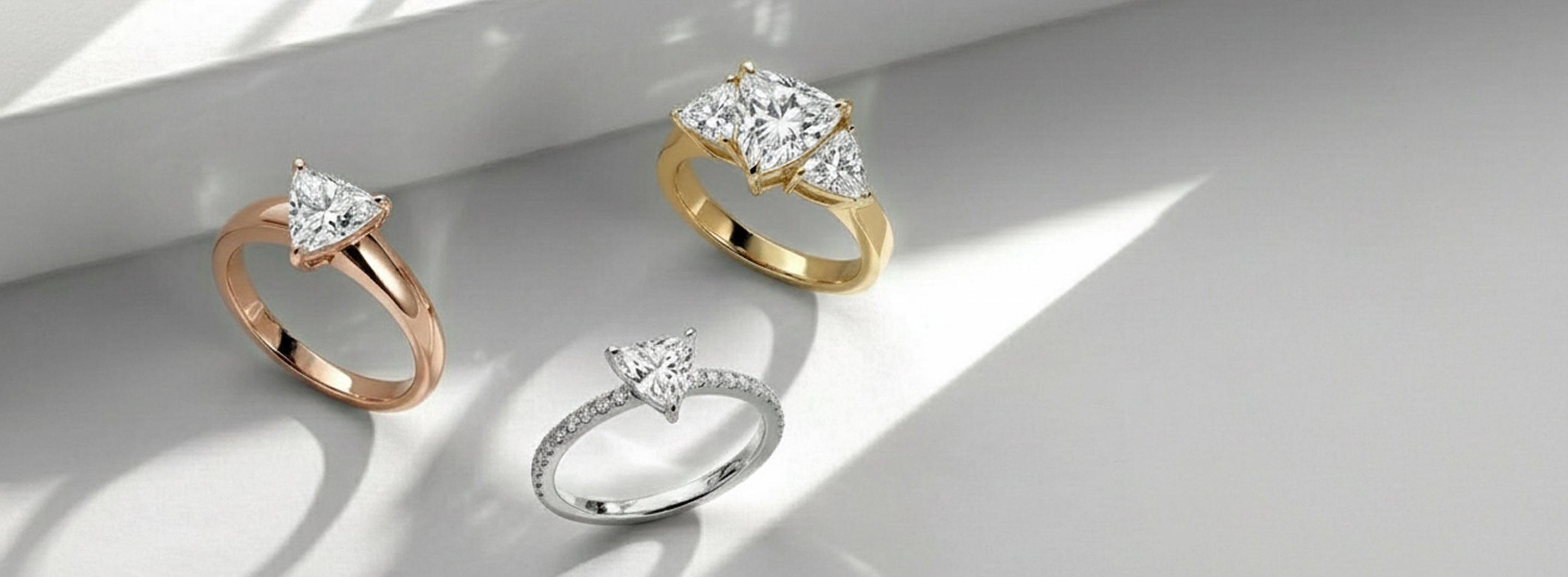 Trillion Cut Engagement Rings