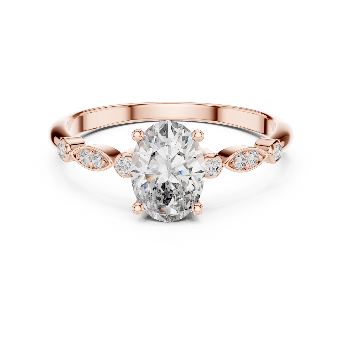 Marquise Bloom Oval Ring
