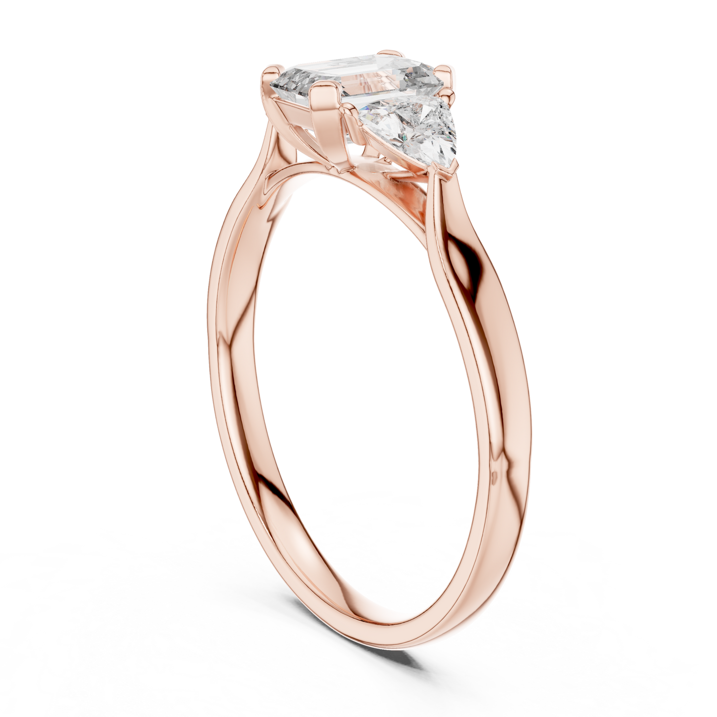 Trinity Emerald Elegance Ring