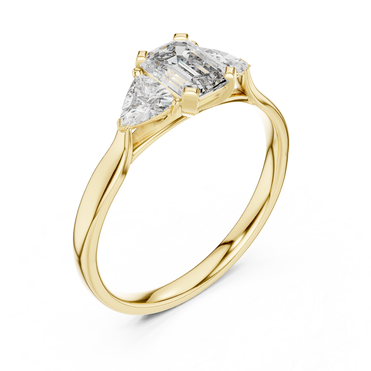 Trinity Emerald Elegance Ring