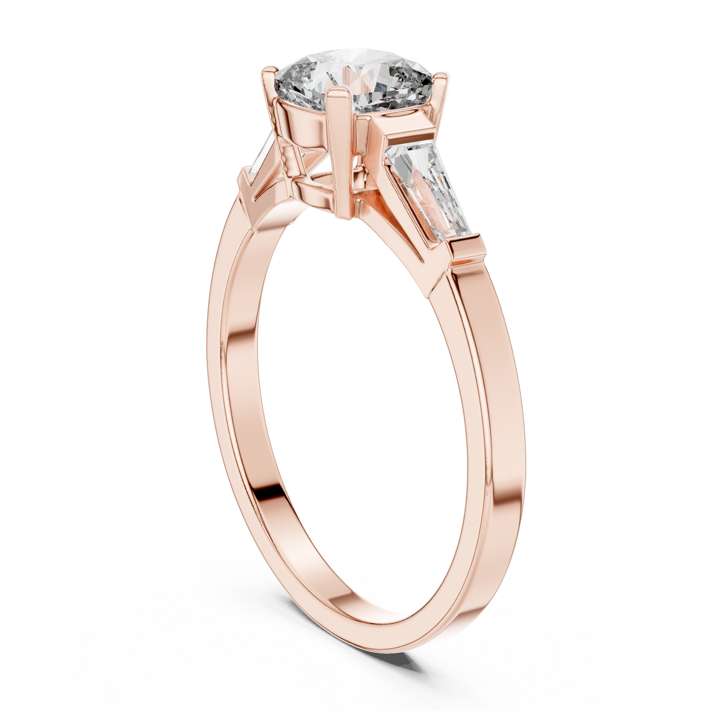 Tapered Baguette Trinity Ring