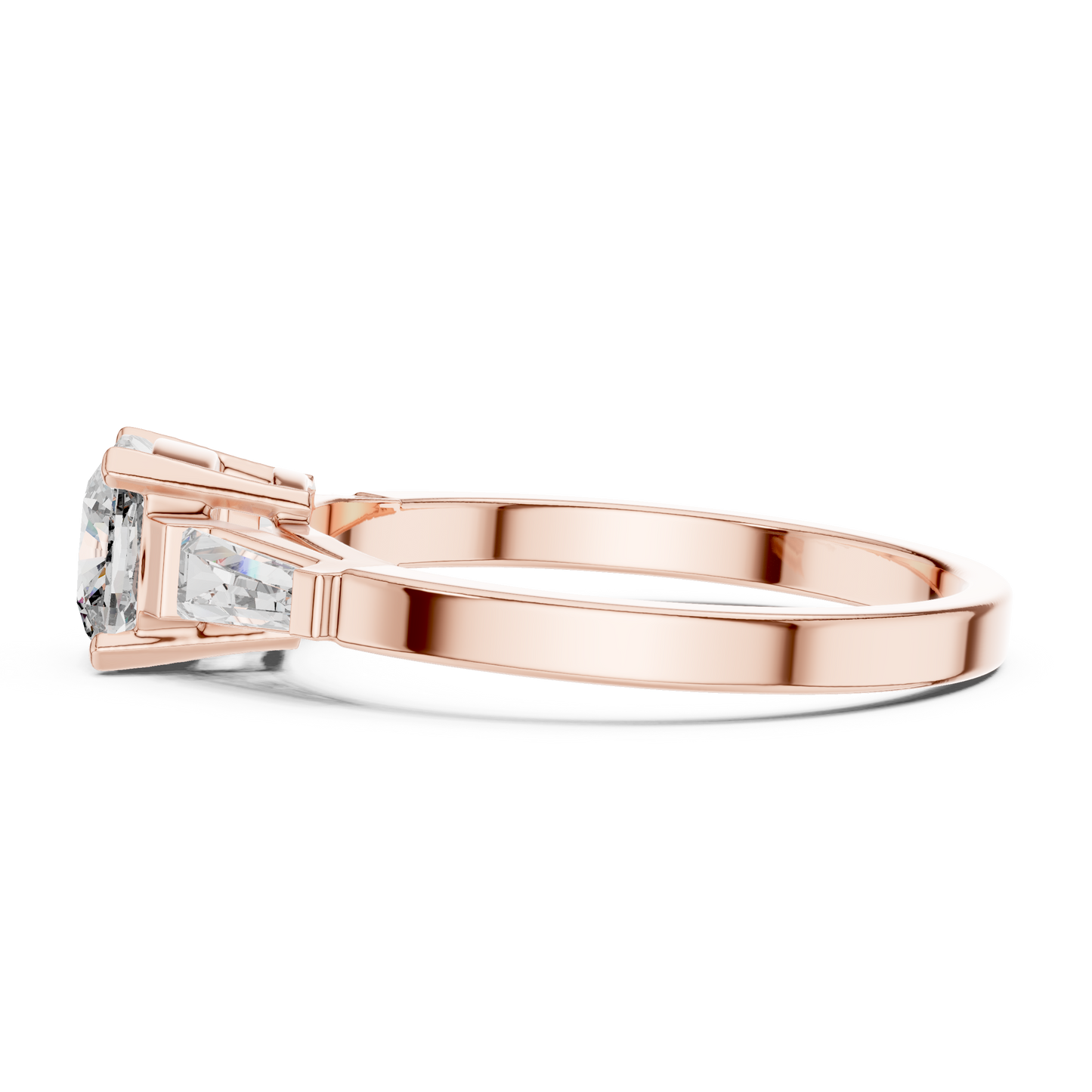 Tapered Baguette Trinity Ring