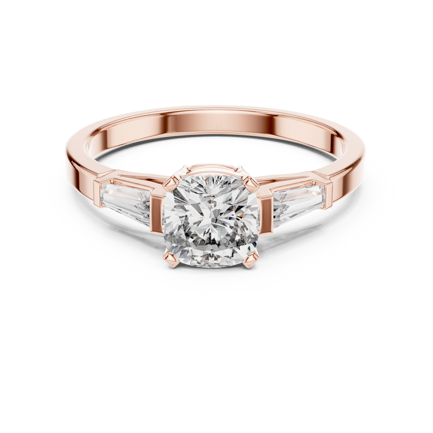 Tapered Baguette Trinity Ring