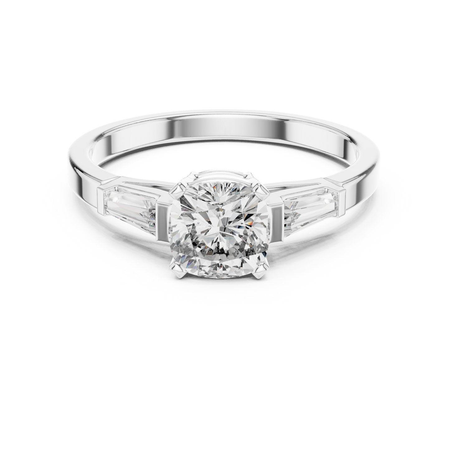 Tapered Baguette Trinity Ring