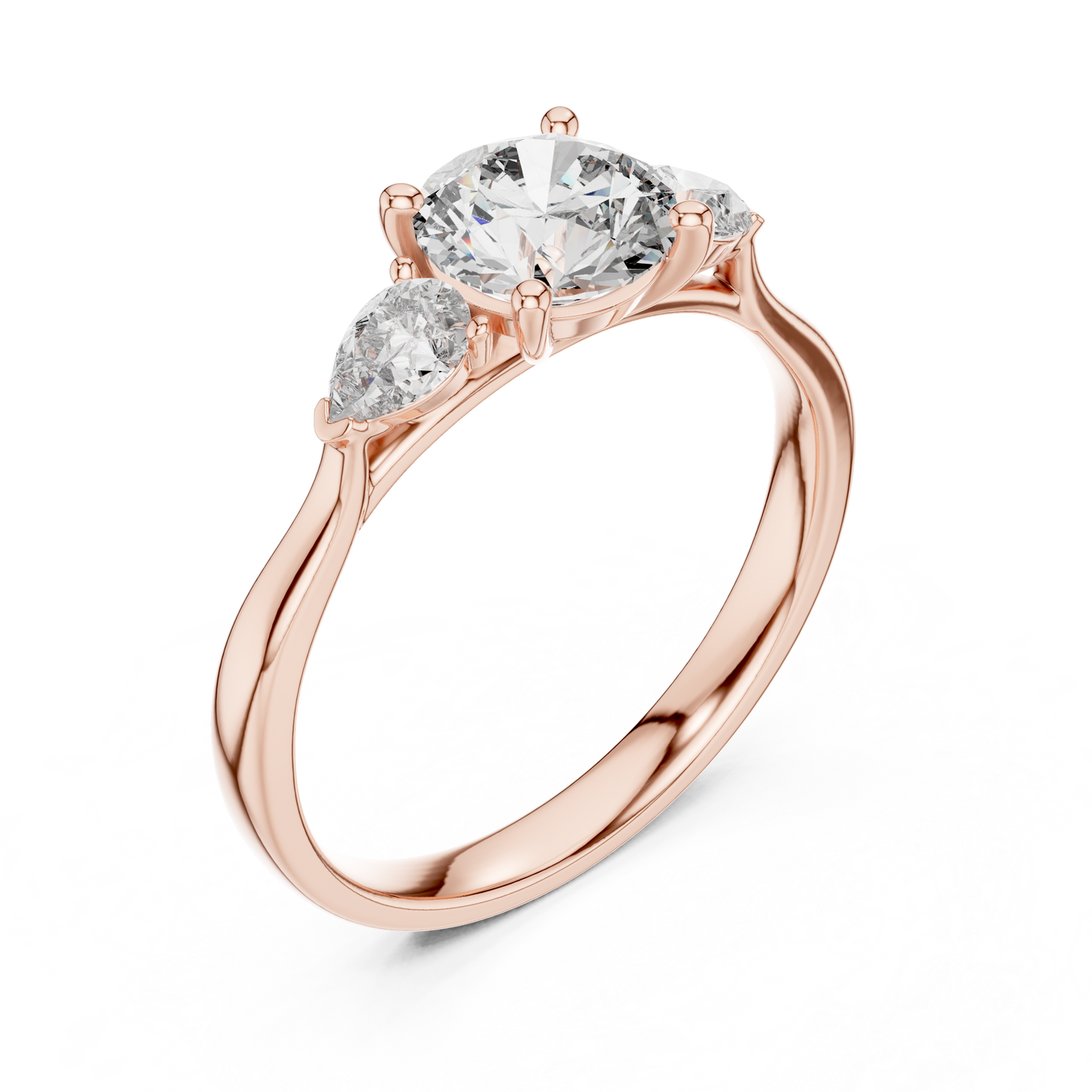 Harmony Pear Trio Ring