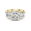 Asscher Trinity Ring