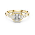 Aurora Trilogy Baguette Halo Ring