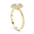Oval Halo Diamond Ring