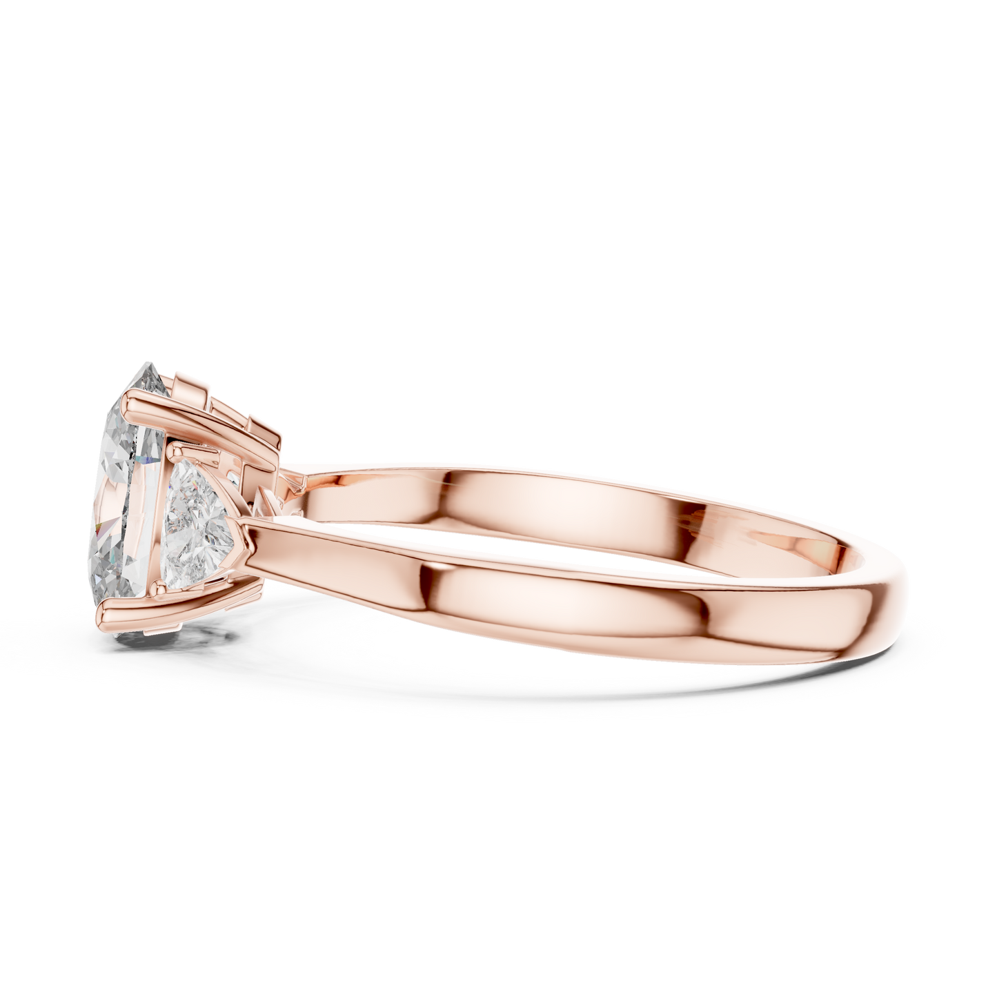 Oval Cut Three-Stone Diamond Ring