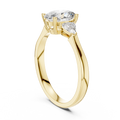 Oval Cut Three-Stone Diamond Ring