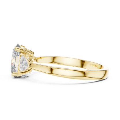 Oval Cut Three-Stone Diamond Ring