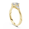 Heart Cut Three-Stone Diamond Ring