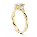Aurora Heart Three-Stone Ring