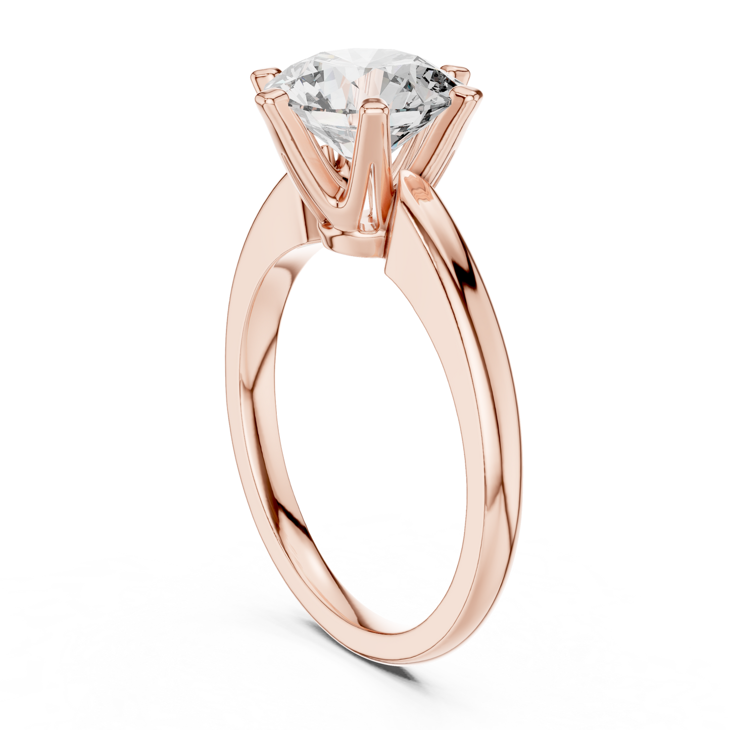 Rose Classic Solitaire Ring
