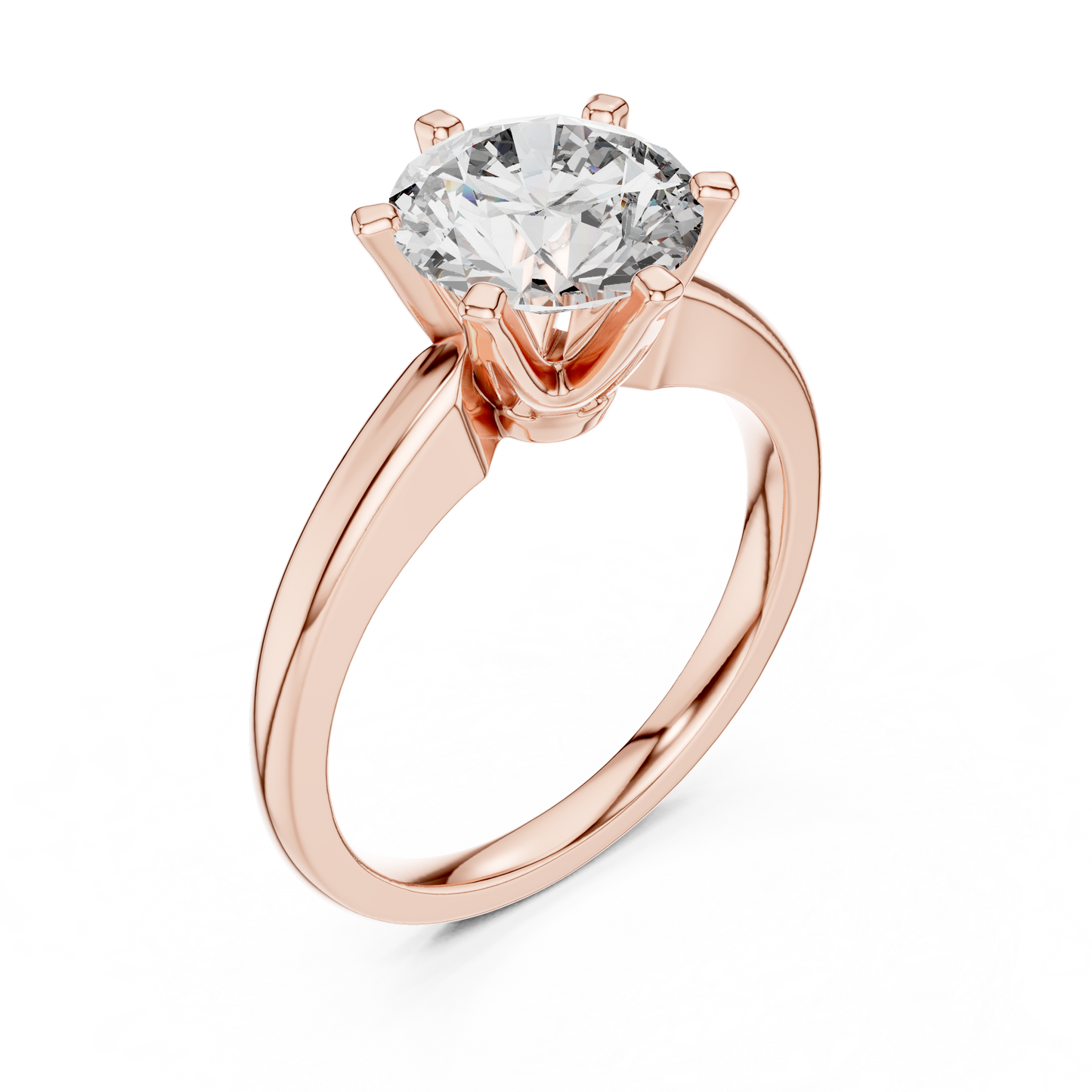 Rose Classic Solitaire Ring