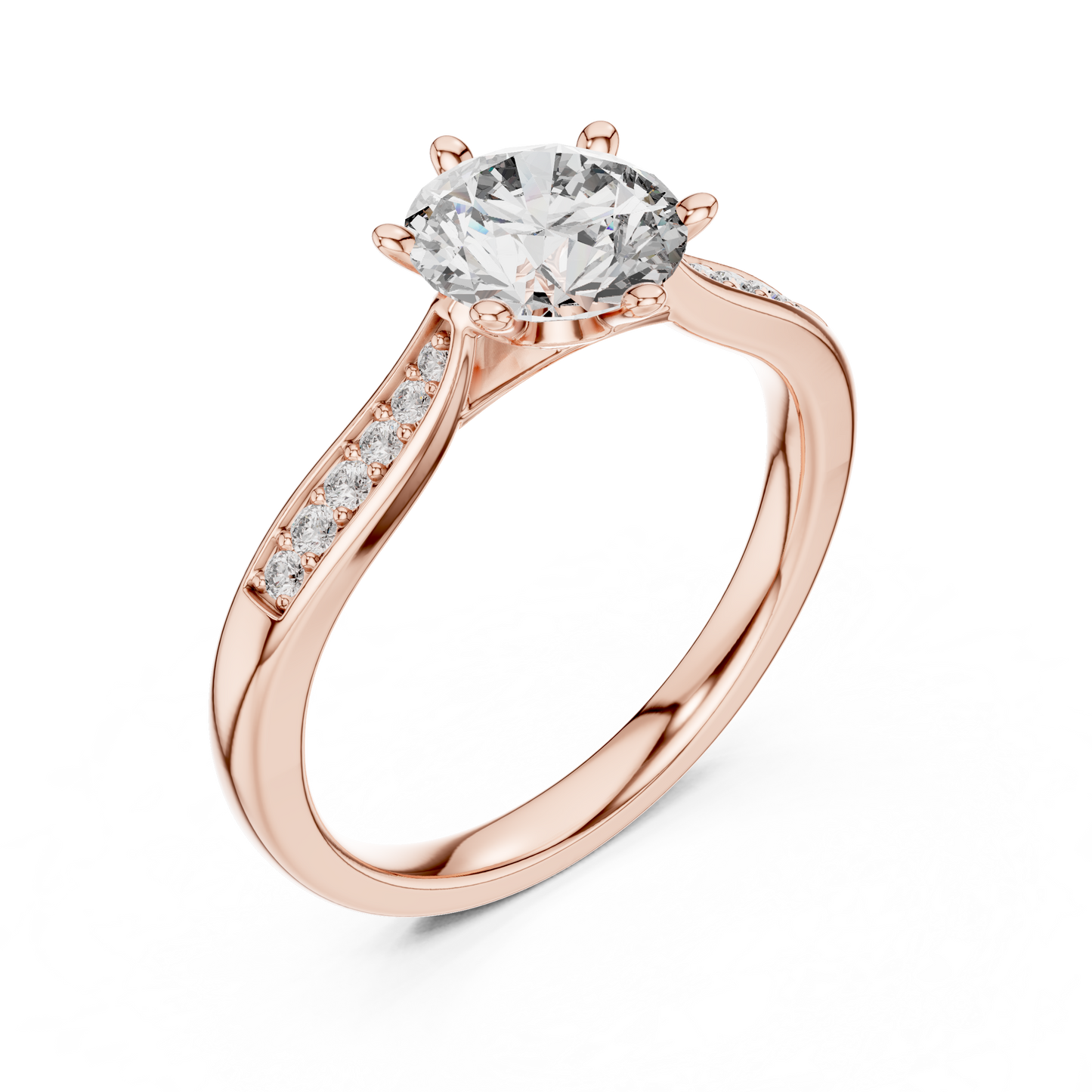 Rose Lumière Split Shank Ring