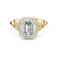 Regal Emerald Halo Ring