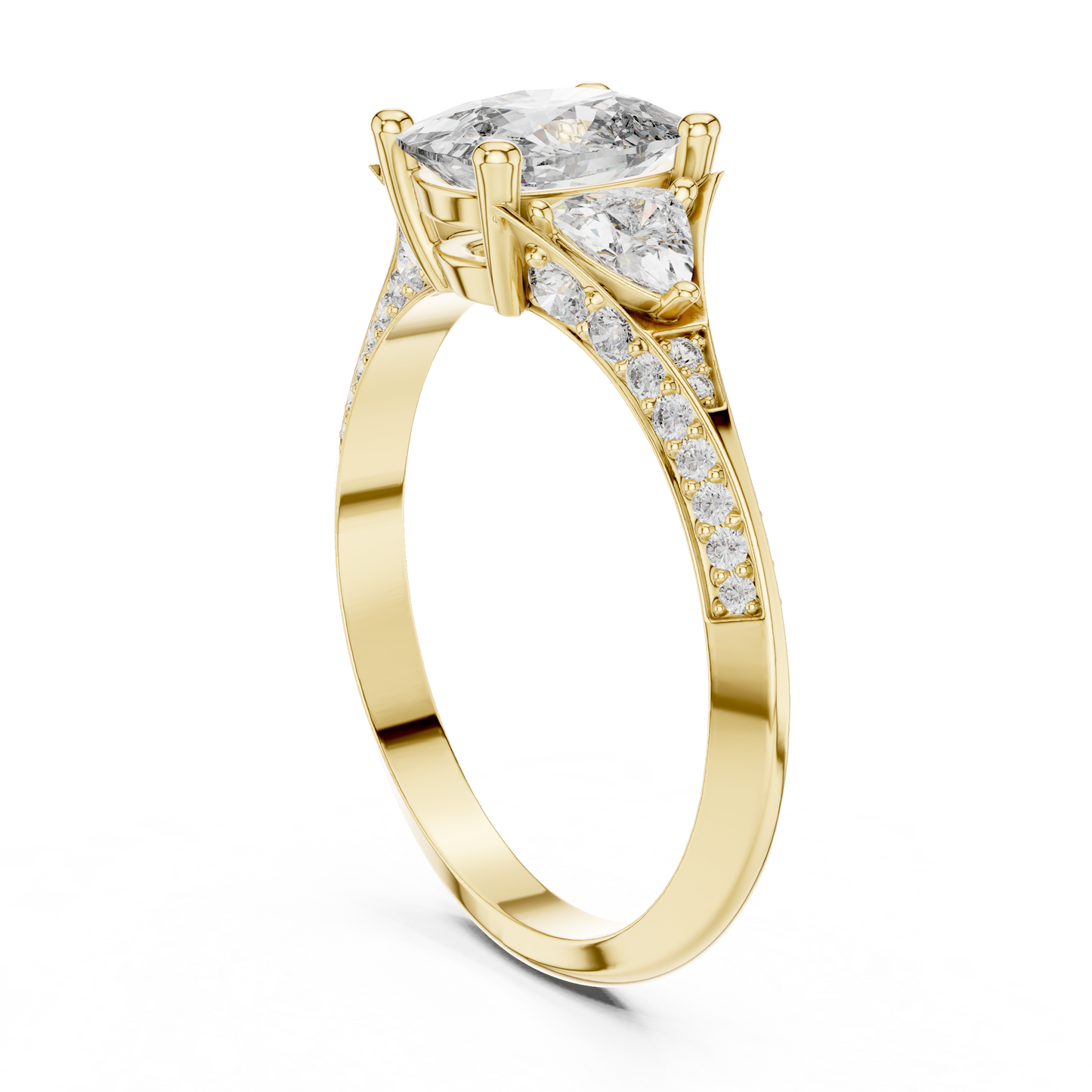 Oval Trillion Harmony Ring