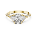 Oval Trillion Harmony Ring