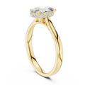 Oval Halo Cathedral Solitaire
