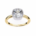 Modern Bezel Solitaire Diamond Ring