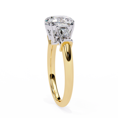 Classic Three-Stone Diamond Ring
Yellow Gold