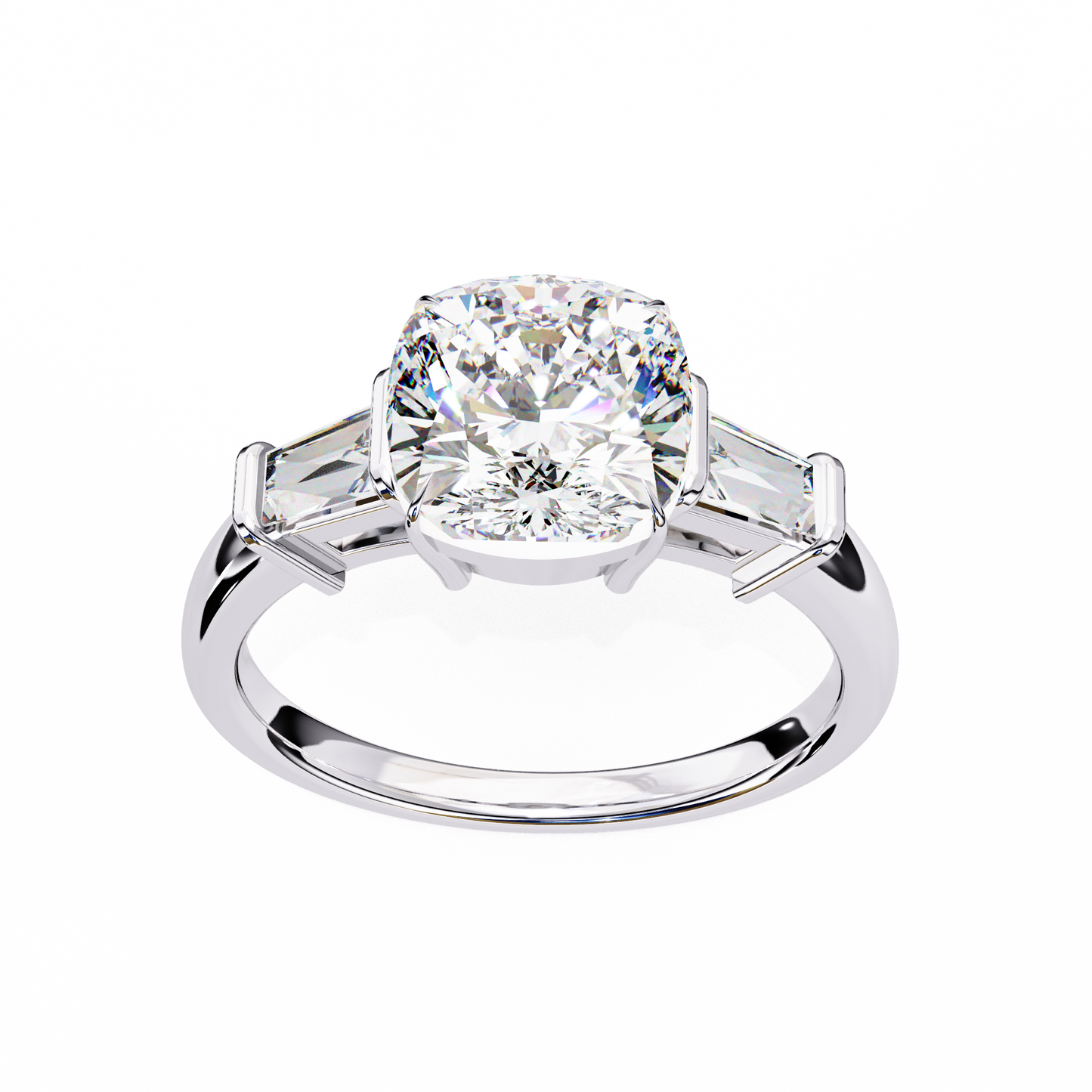 Classic Three-Stone Diamond Ring
White Gold