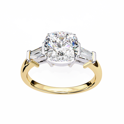 Classic Three-Stone Diamond Ring
Yellow Gold