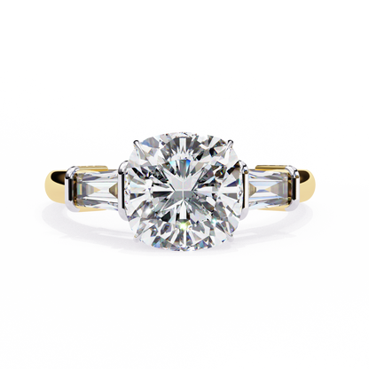 Classic Three-Stone Diamond Ring
Yellow Gold