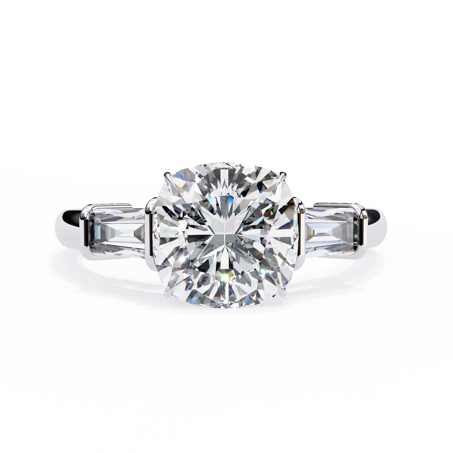 Classic Three-Stone Diamond Ring
White Gold