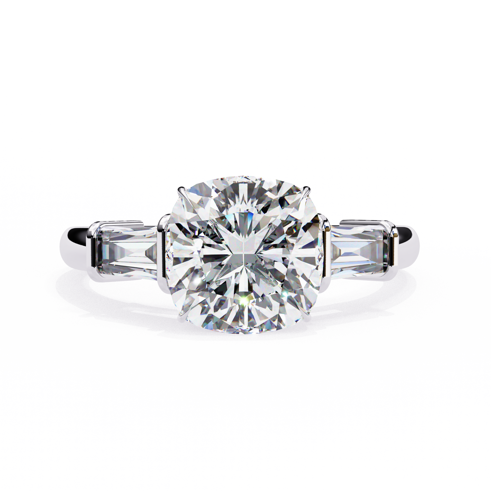 Classic Three-Stone Diamond Ring
White Gold