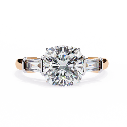 Classic Three-Stone Diamond Ring
Rose Gold