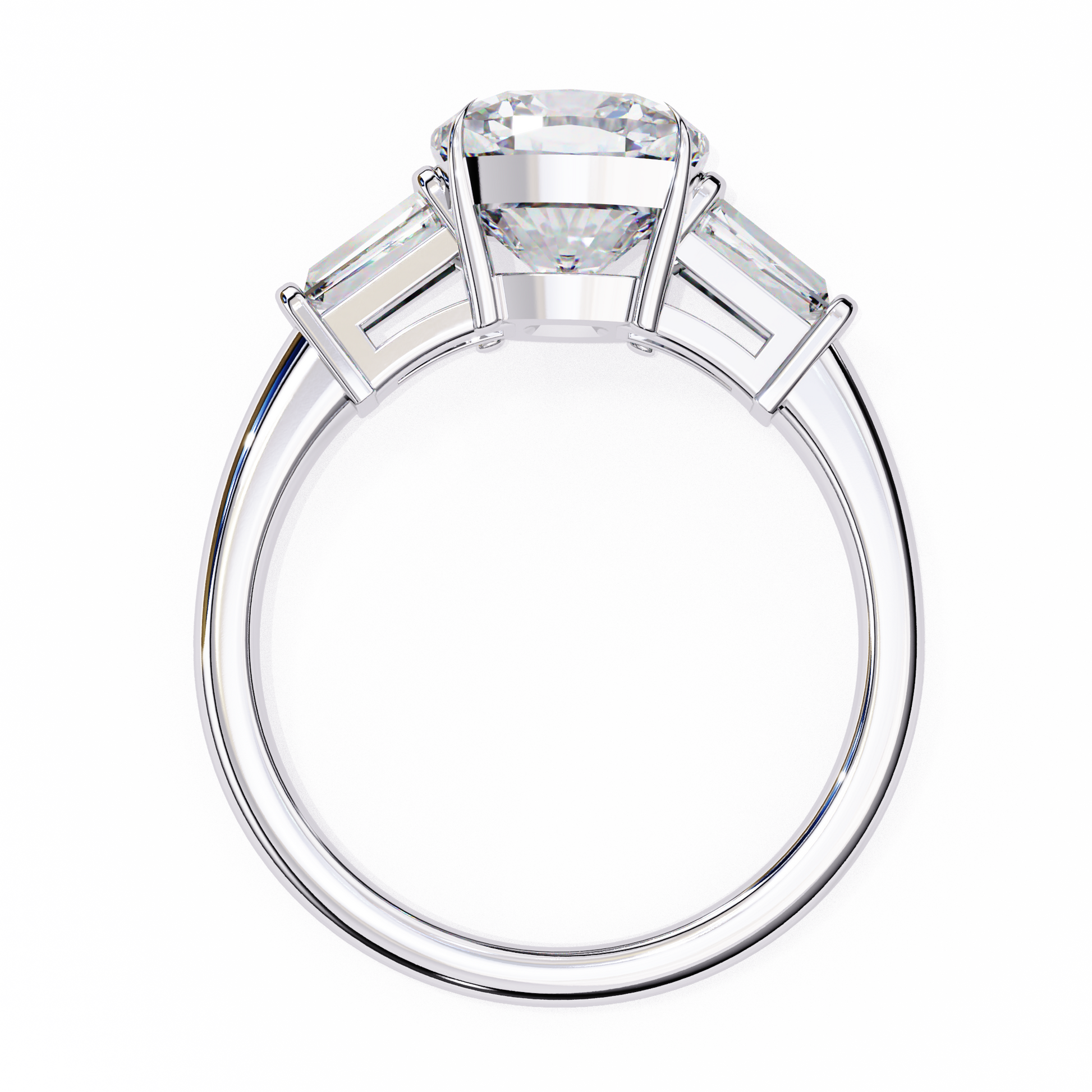 Classic Three-Stone Diamond Ring
White Gold