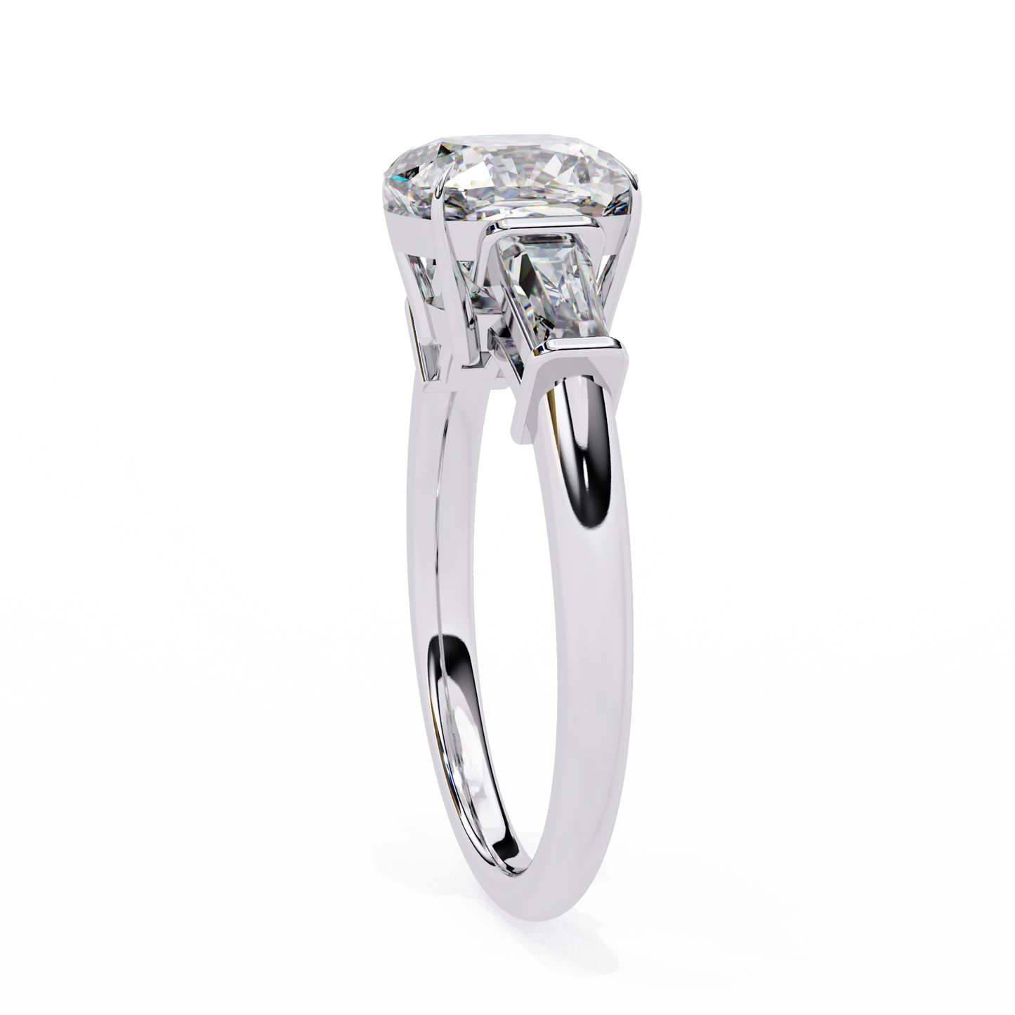 Classic Three-Stone Diamond Ring
White Gold