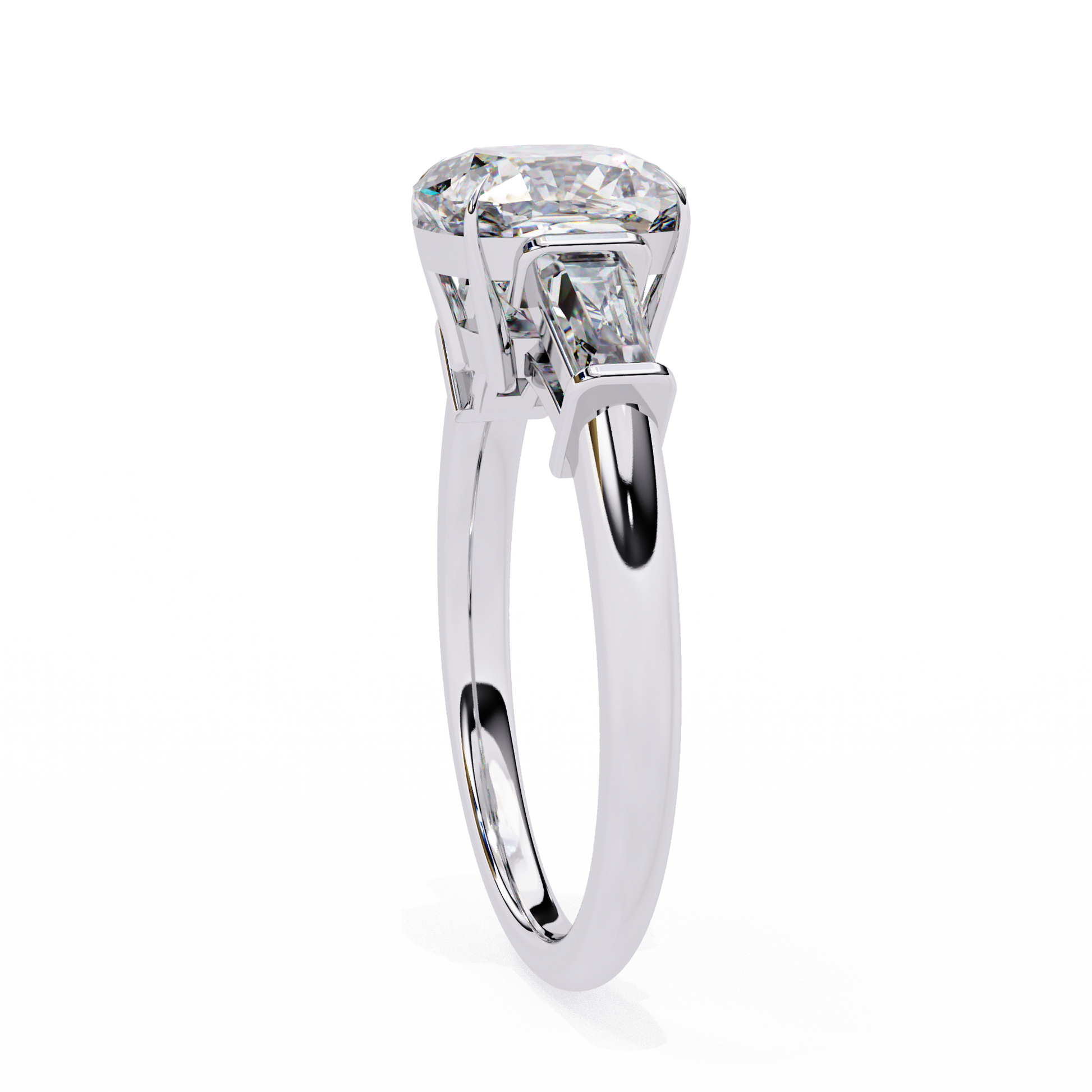 Classic Three-Stone Diamond Ring
White Gold