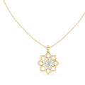 Diamond Flower Pendant Necklace – Floral Diamond Necklace for Women