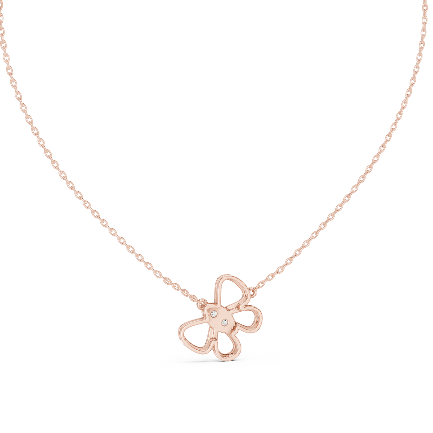Diamond Butterfly Pendant Necklace