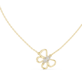 Diamond Butterfly Pendant Necklace