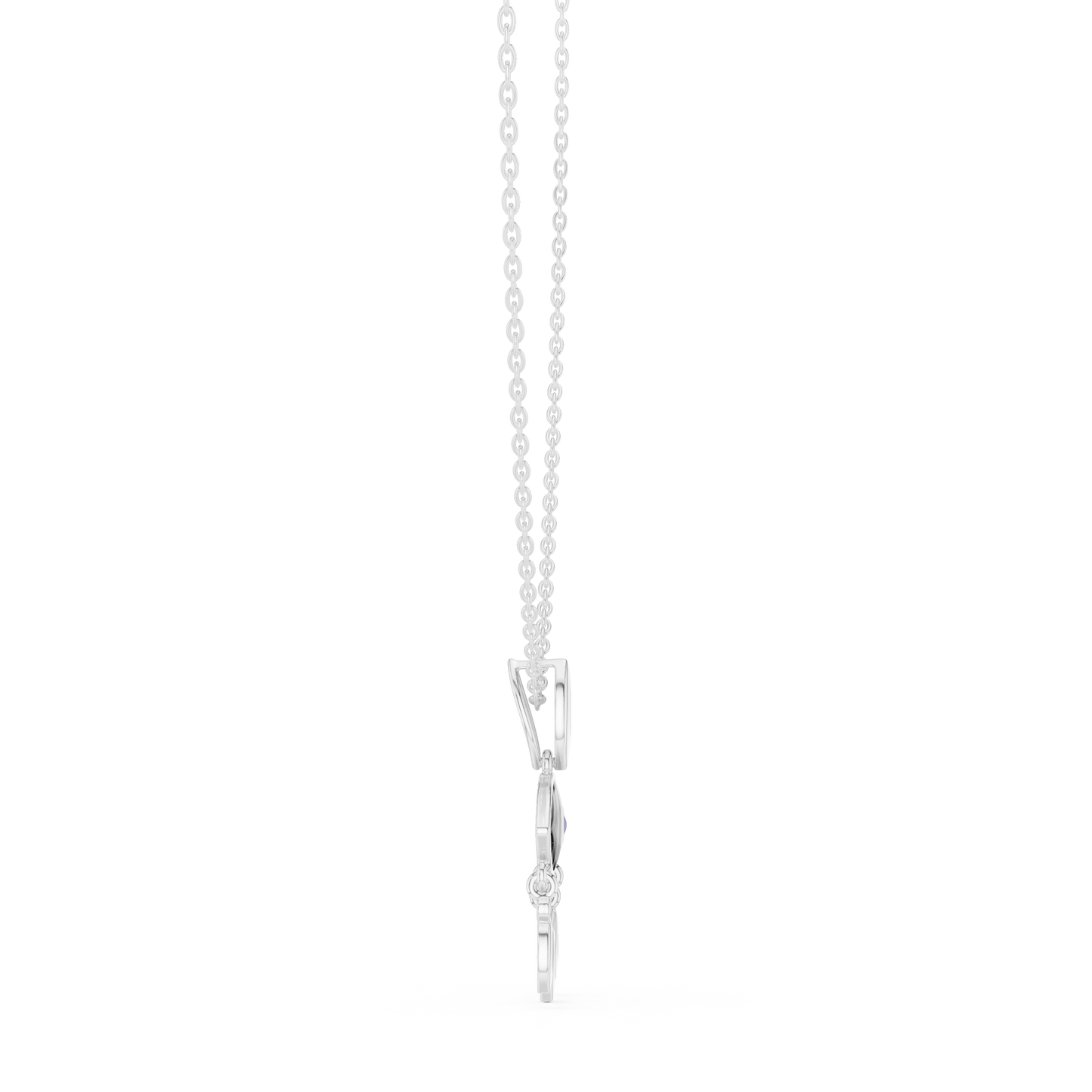 Evil Eye Dangle Charm Necklace