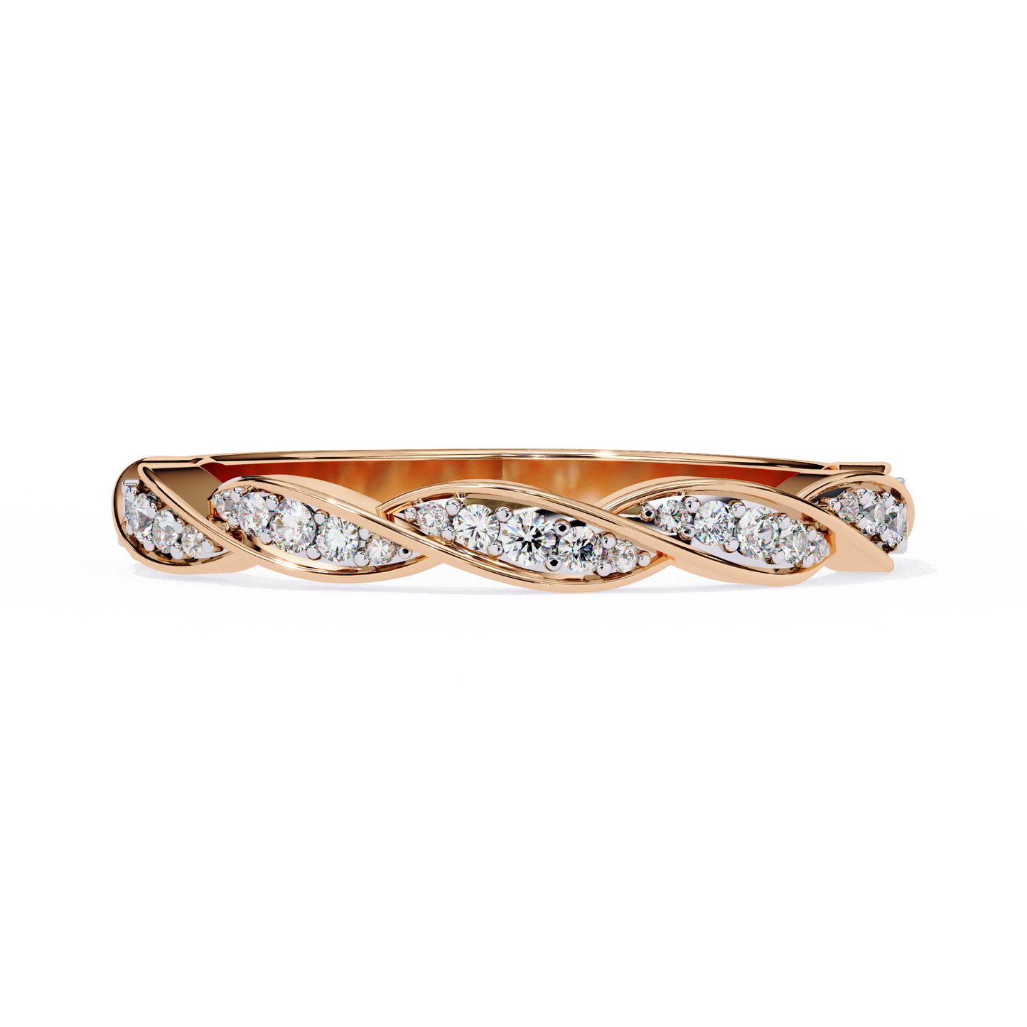 Twist of Elegance Ring Rose Gold