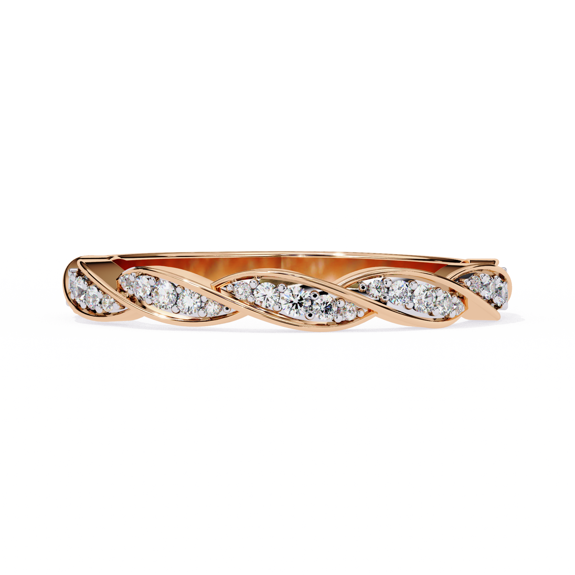 Twist of Elegance Ring Rose Gold