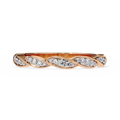 Twist of Elegance Ring Rose Gold