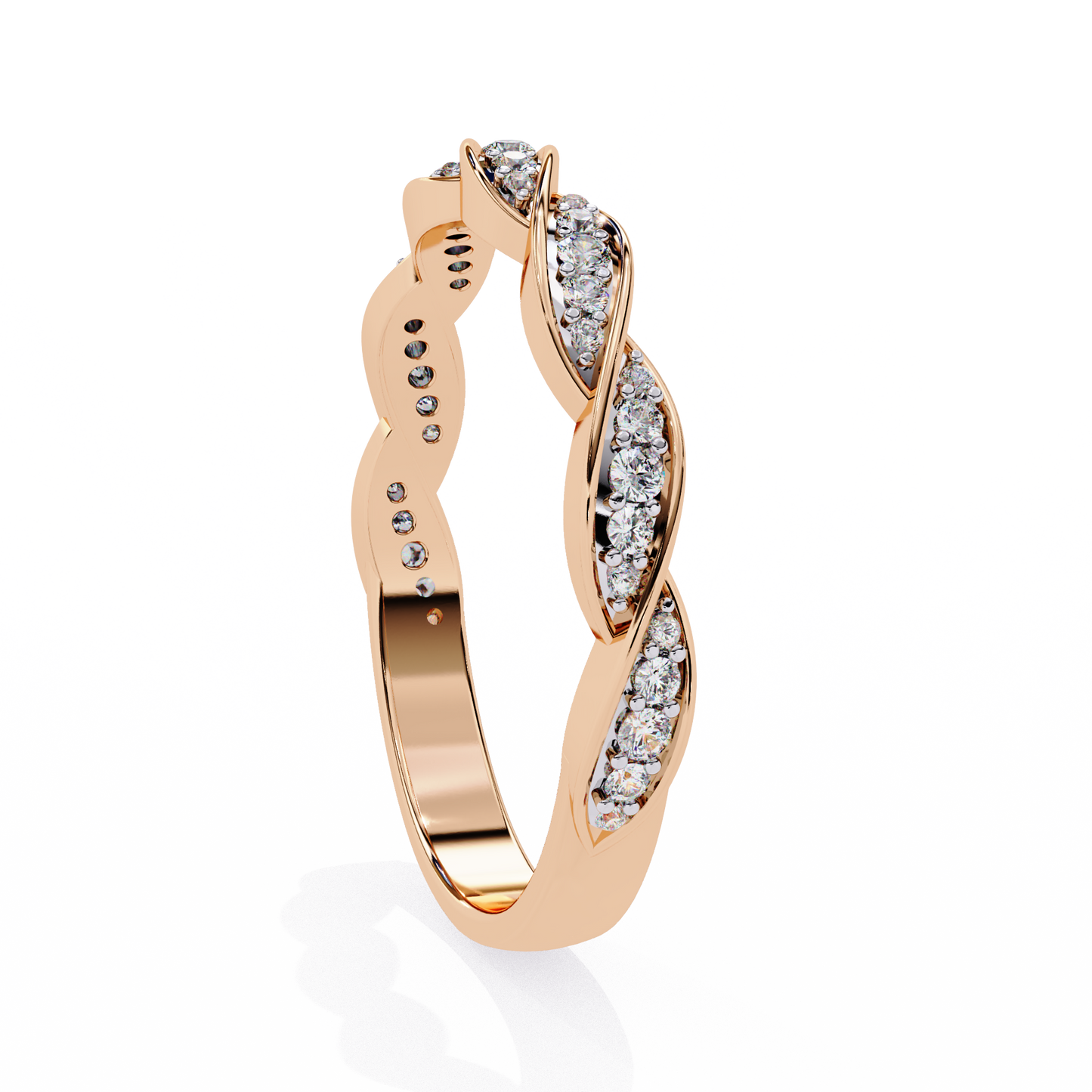 Twist of Elegance Ring Rose Gold