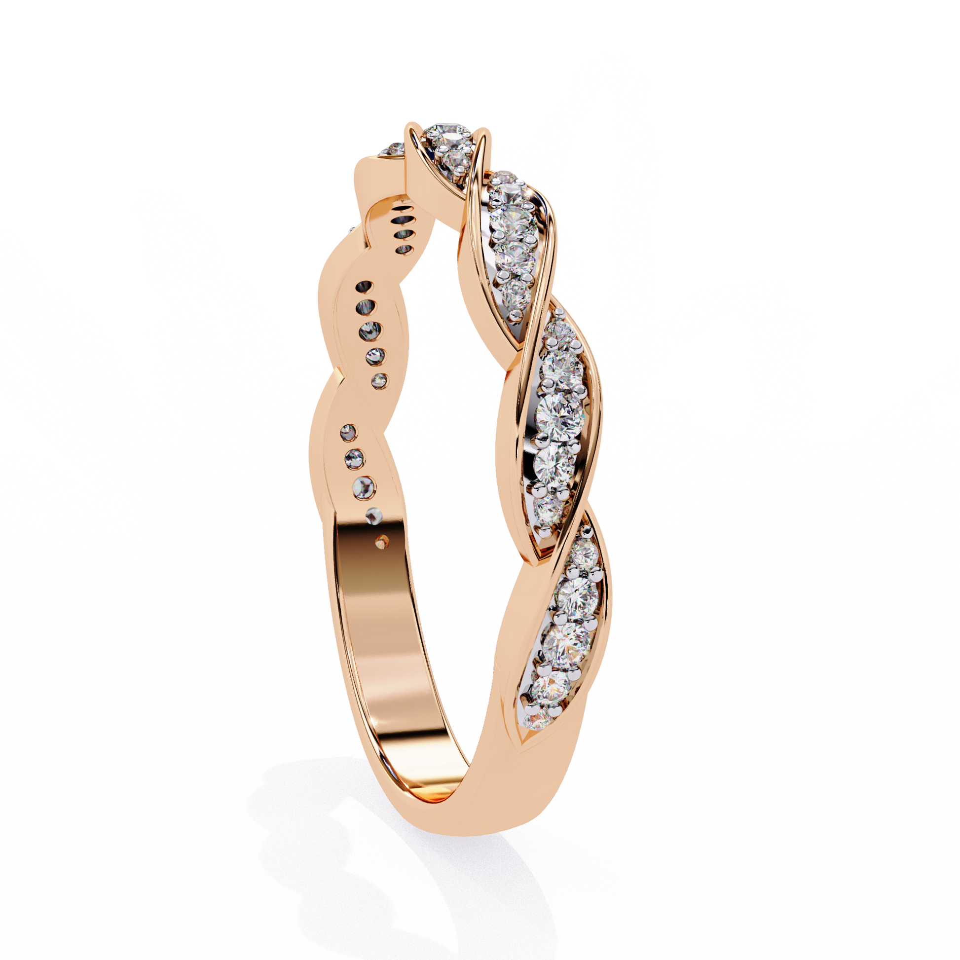 Twist of Elegance Ring Rose Gold