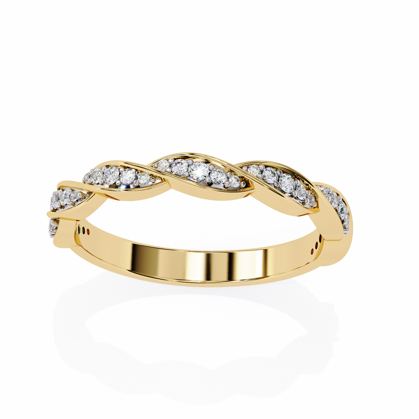 Twist of Elegance Ring Yellow Gold