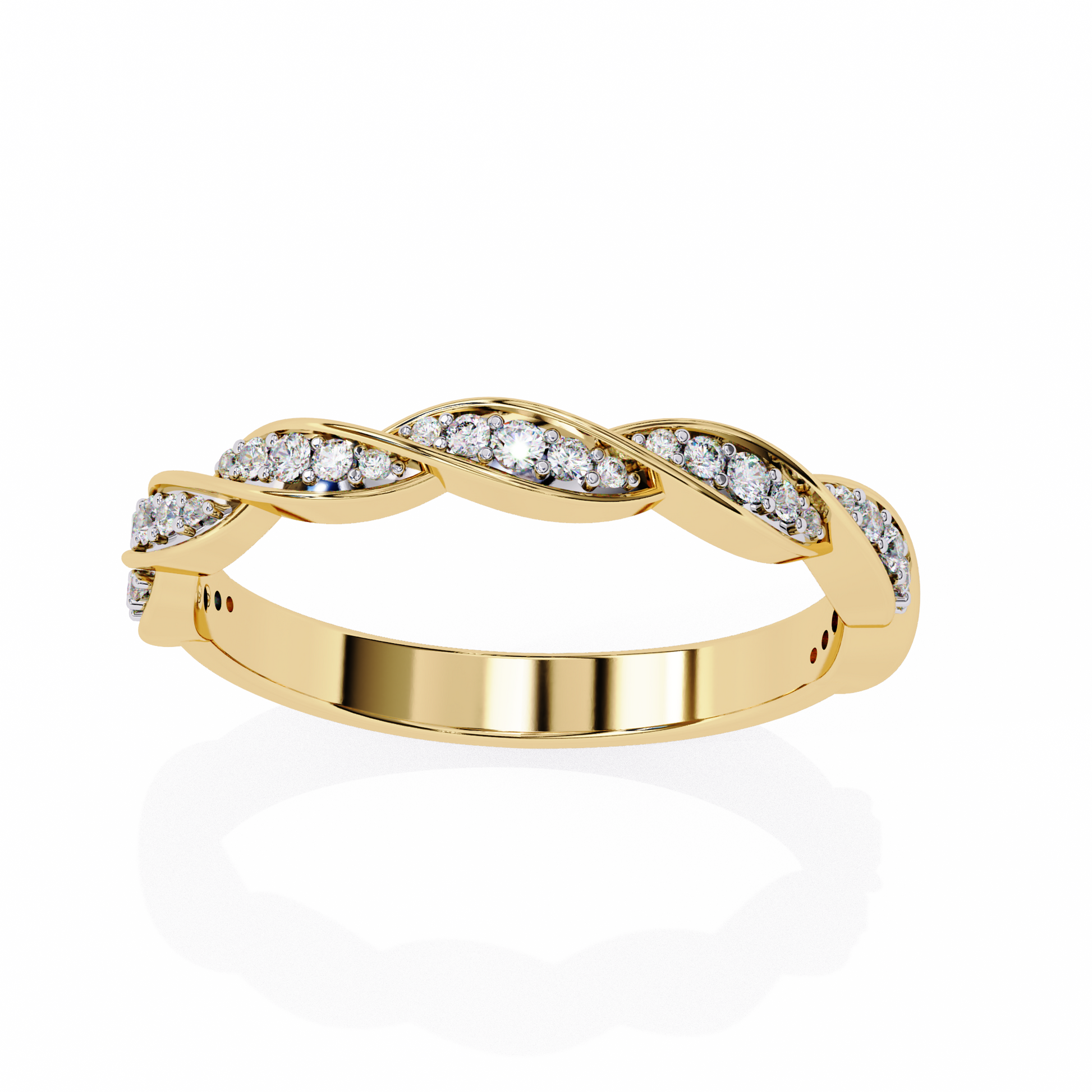 Twist of Elegance Ring Yellow Gold